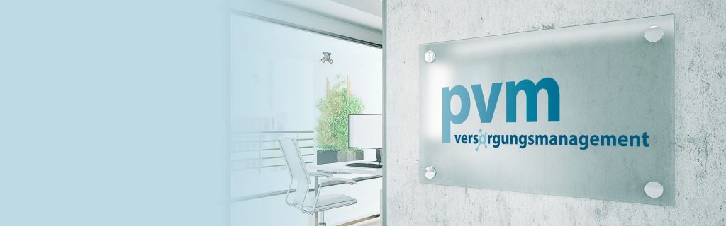 pvm versorgungsmanagement Blank Glass Nameplate sign